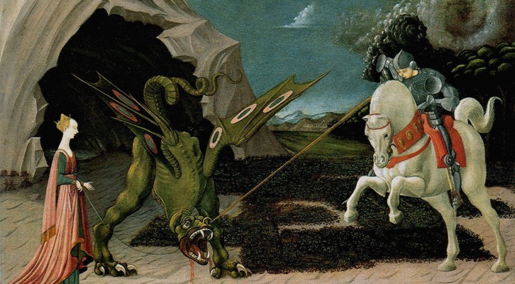 Francesco Borgonovo, Conservare l'anima, Lindau Nel quadro: San Giorgio e il drago